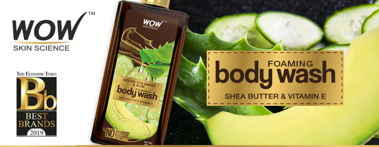 WOW Skin Science Melon, Cucumber & Aloe Foaming Body Wash